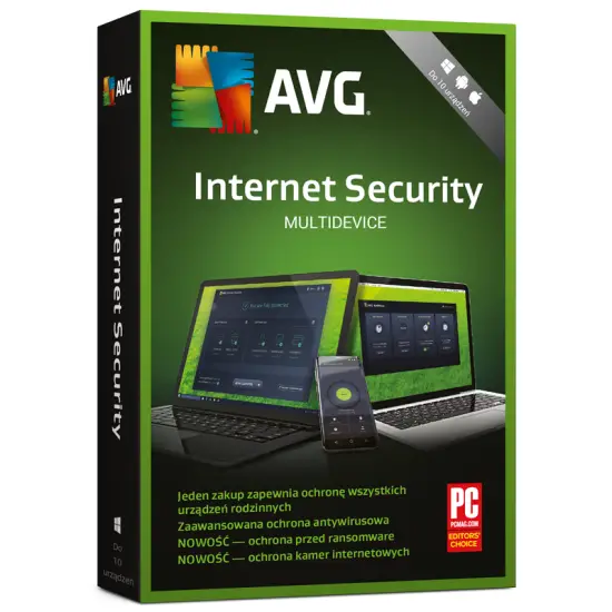 AVG Internet Security MultiDevice (10 stanowisk, 12 miesięcy)