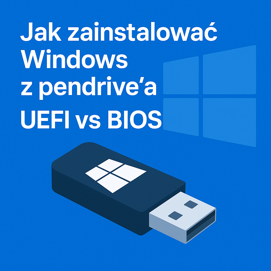 Jak zainstalować Windows z pendrive’a – UEFI vs BIOS?