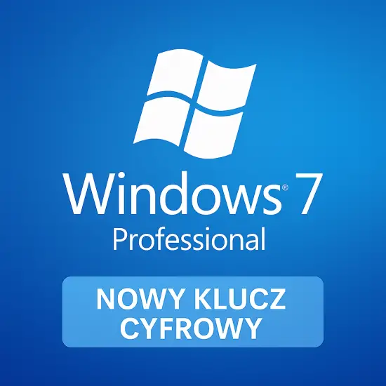 Microsoft Windows 7 Professional - Klucz